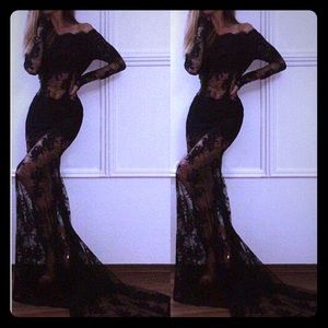 Prom/formal/ black dress